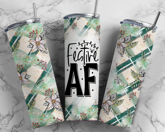 Festive AF | 20oz Christmas Tumbler