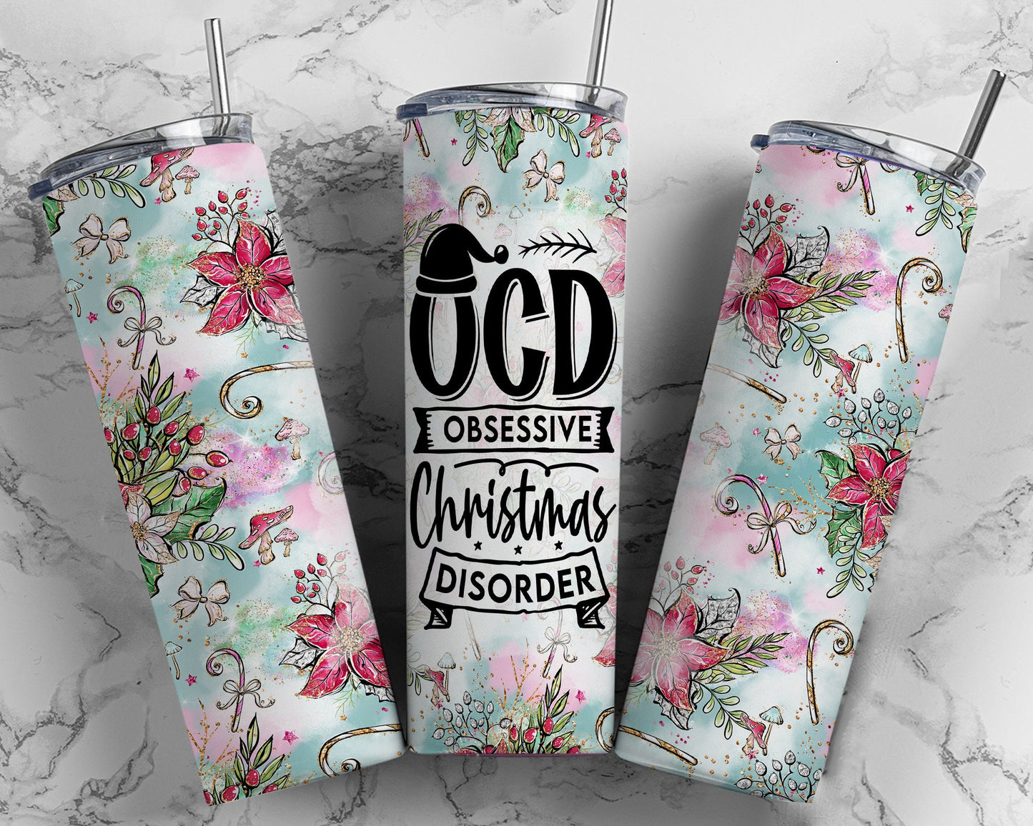 OCD Obsessive Christmas Disorder | 20oz Christmas Tumbler